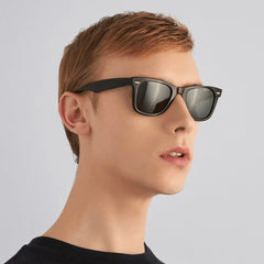 EdgeFrame 2140 Black-Black Sunglass (Shining)