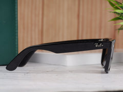 Stealth Tilted Black-Black Square Sunglass(Shining)