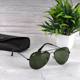 AirFrame 3O26 Black-Green Sunglass