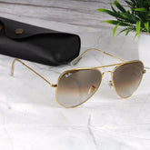AirFrame 3O26 Gold-Brown Sunglass (DC Shade)