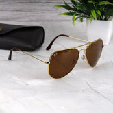 AirFrame 3O26 Gold-Brown Sunglass