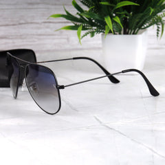 AirFrame 3O26 Black-Blue Sunglass (DC Shade)