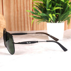 AirFrame 3517 Black-Green Sunglass
