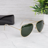 AirFrame 26 Gold-Green Sunglass