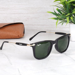 EdgeFrame 2148 Gold-Green Sunglass