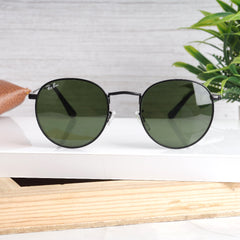 AirFrame 47 Round Black-Green Sunglass