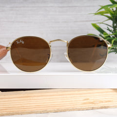 AirFrame 47 Round Gold-Brown Sunglass