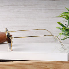 AirFrame 47 Round Gold-Black Sunglass