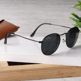 AirFrame 47 Round Black-Black Sunglass