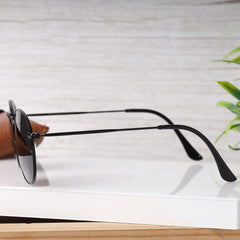 AirFrame 47 Round Black-Black Sunglass
