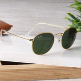 AirFrame 47 Round Gold-Green Sunglass