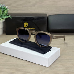 Stealth DB 0255 Frosted Grey-Blue Gradient Round Sunglass (Matt)