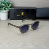 Stealth DB 0255 Frosted Grey-Blue Gradient Round Sunglass (Matt)