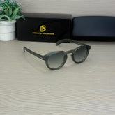 Stealth DB 0255 Frosted Grey Round Sunglass(Matt)