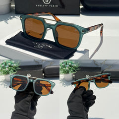 Stealth Square Tortoise Brown Sunglass