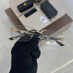 Stealth MB Z25 Gold Marble Rimless Square Photochromic Sunglass