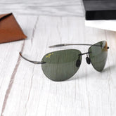 Maui Jim Sunglasses Sugar Beach MJ HT 421 Green Sunglass (Polarized)