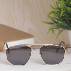 AirFrame MB Vertex Gold-Black Metal Sunglass