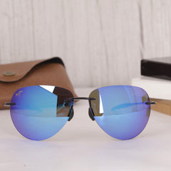 Maui Jim Sunglasses Sugar Beach MJ HT 421 Blue Mirror Sunglass