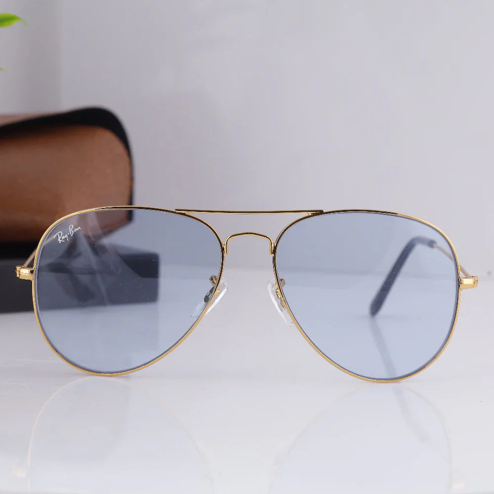 AirFrame 3O26 Gold-Light Blue Night Vision Sunglass