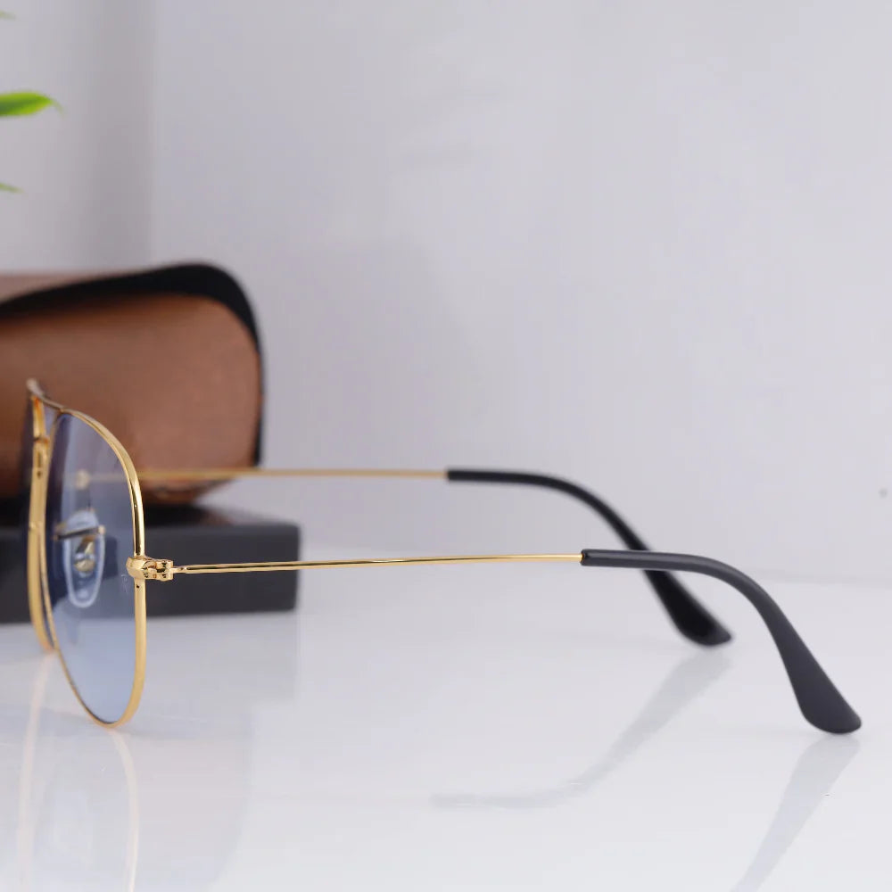 AirFrame 3O26 Gold-Light Blue Night Vision Sunglass