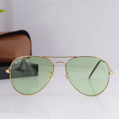 AirFrame 3O26 Gold-Light Green Night Vision Sunglass
