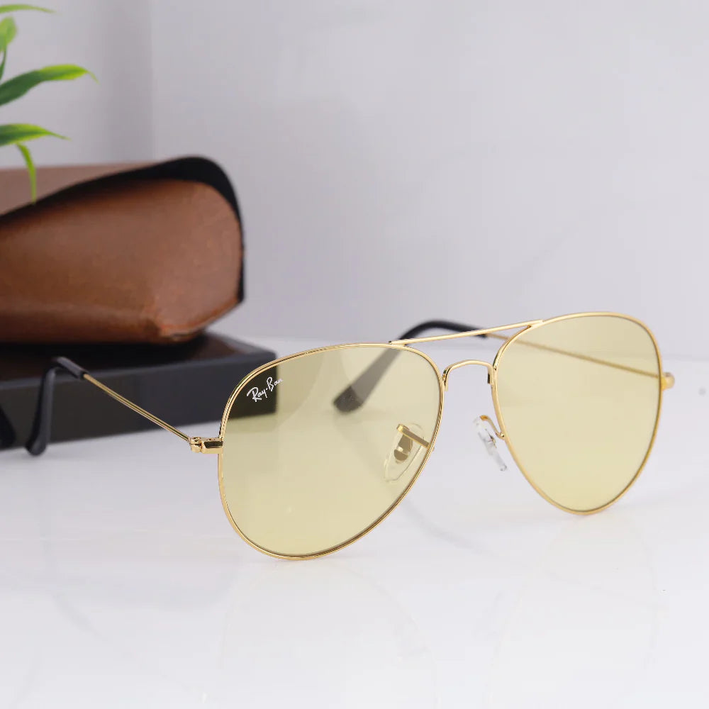 AirFrame 3O26 Gold-Light Yellow Night Vision Sunglass