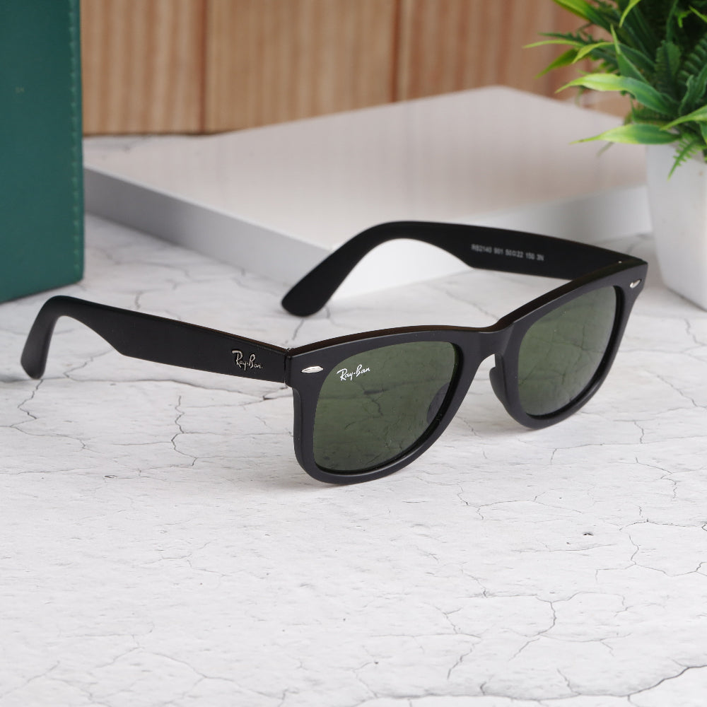 EdgeFrame 2140 Black-Green Sunglass (Matt)