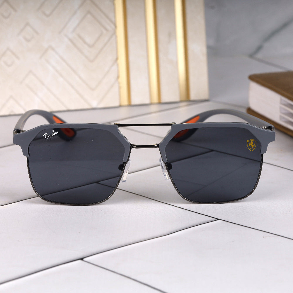 Stealth 44 Grey- Black Square Sunglass