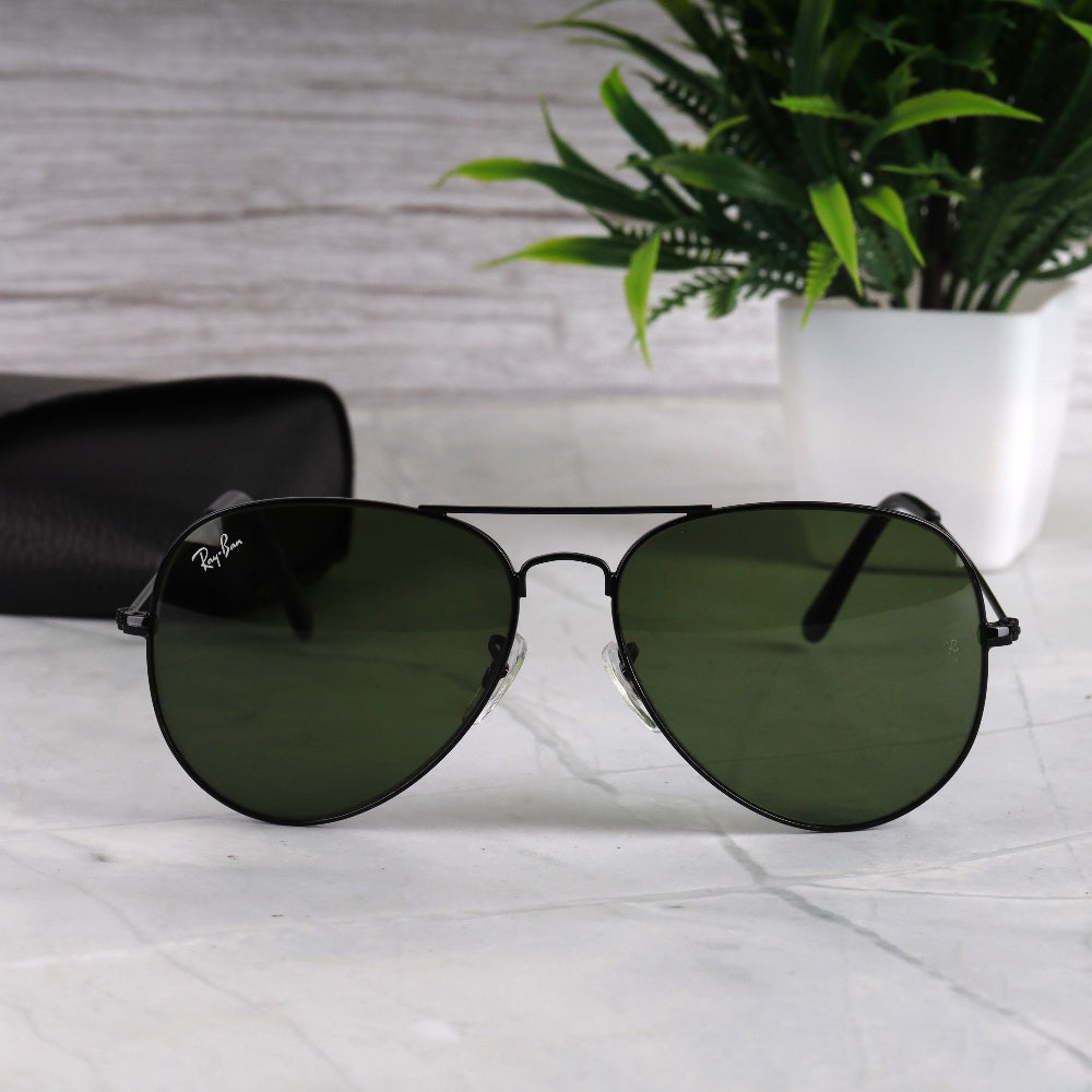 Stealth Tear Drop Black-Green Sunglass