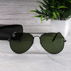 AirFrame 3O26 Black-Green Sunglass