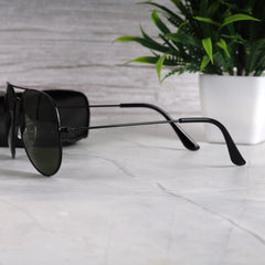Stealth Tear Drop Black-Green Sunglass