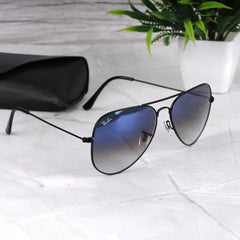 AirFrame 3O26 Black-Blue Sunglass (DC Shade)