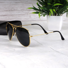 AirFrame 3O26 Gold-Black Sunglass