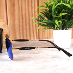 AirFrame 3517 Gold-Blue Mirror Sunglass