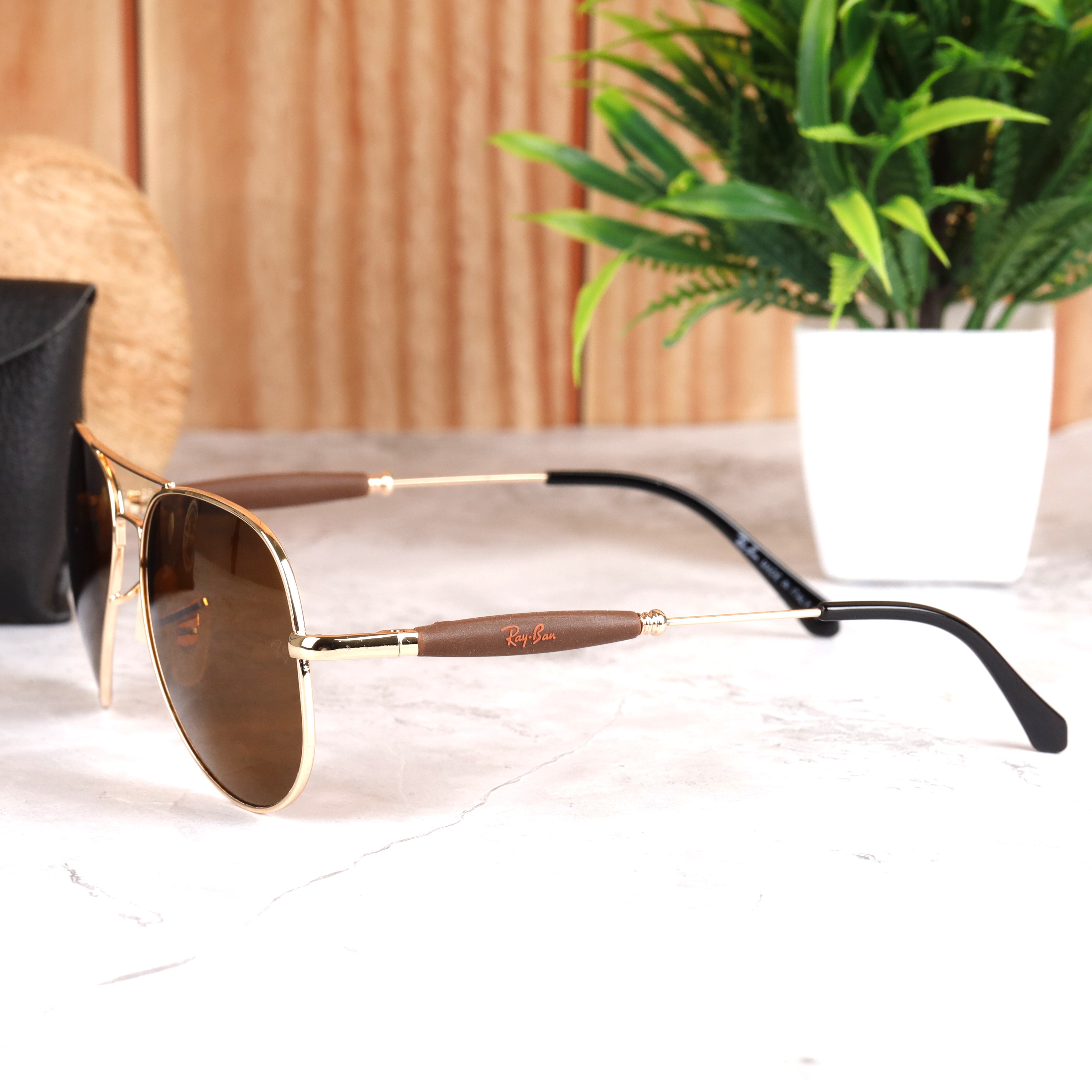 AirFrame 3517 Gold-Brown Sunglass