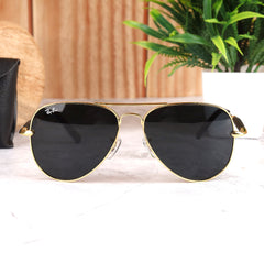 AirFrame 17 Gold-Black Sunglass