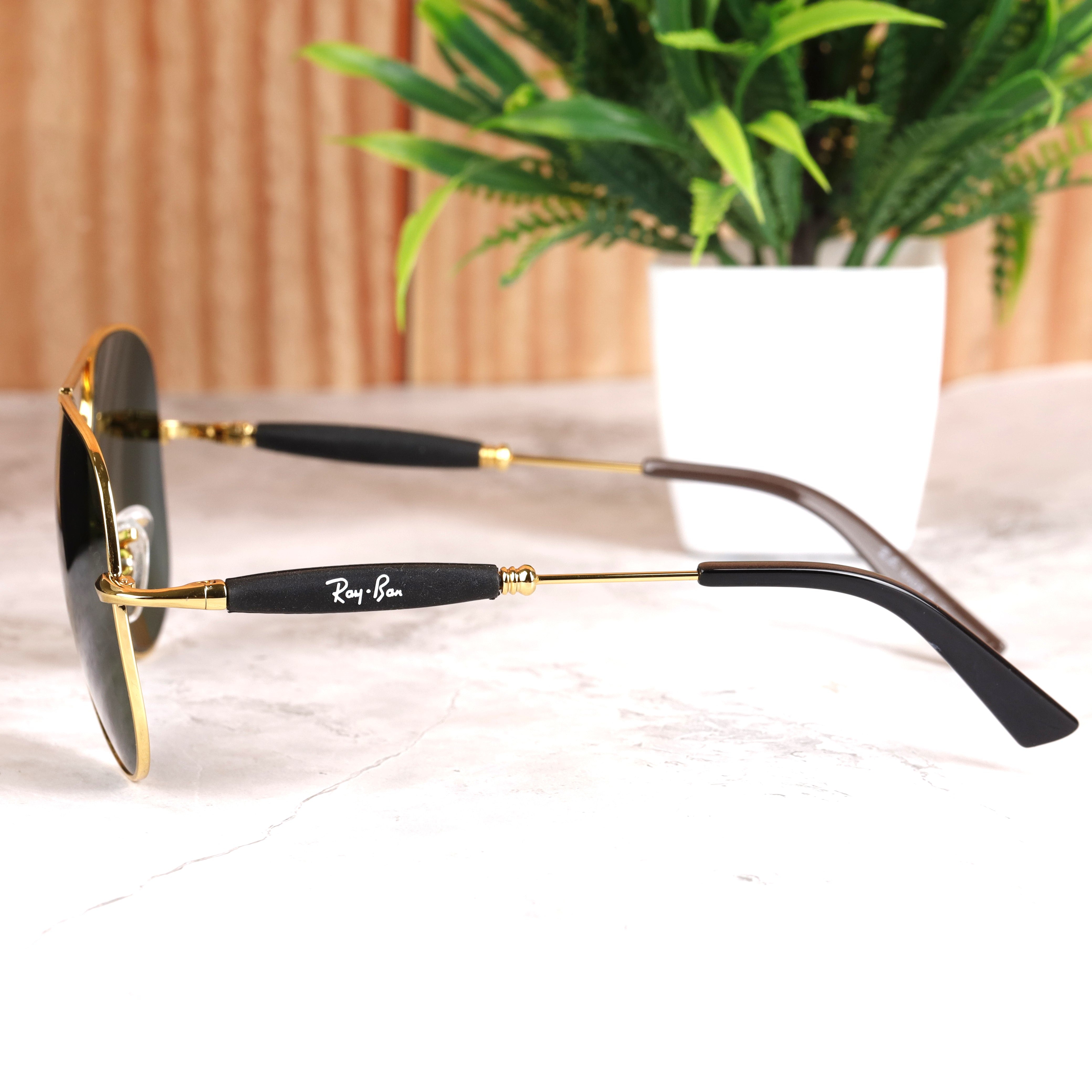 AirFrame 3517 Gold-Green Sunglass
