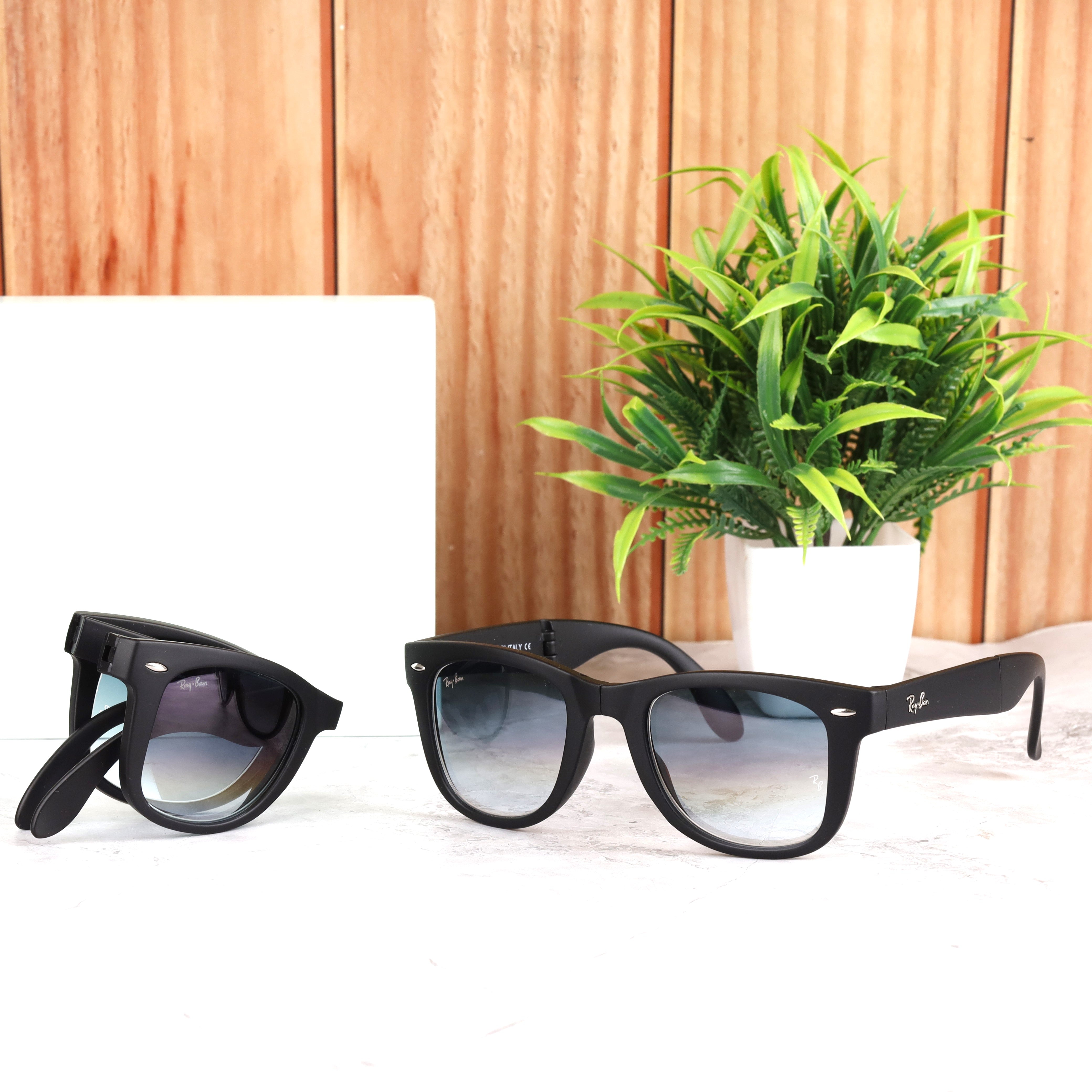 EdgeFrame 4105 Black-Blue Sunglass (DC Shade)