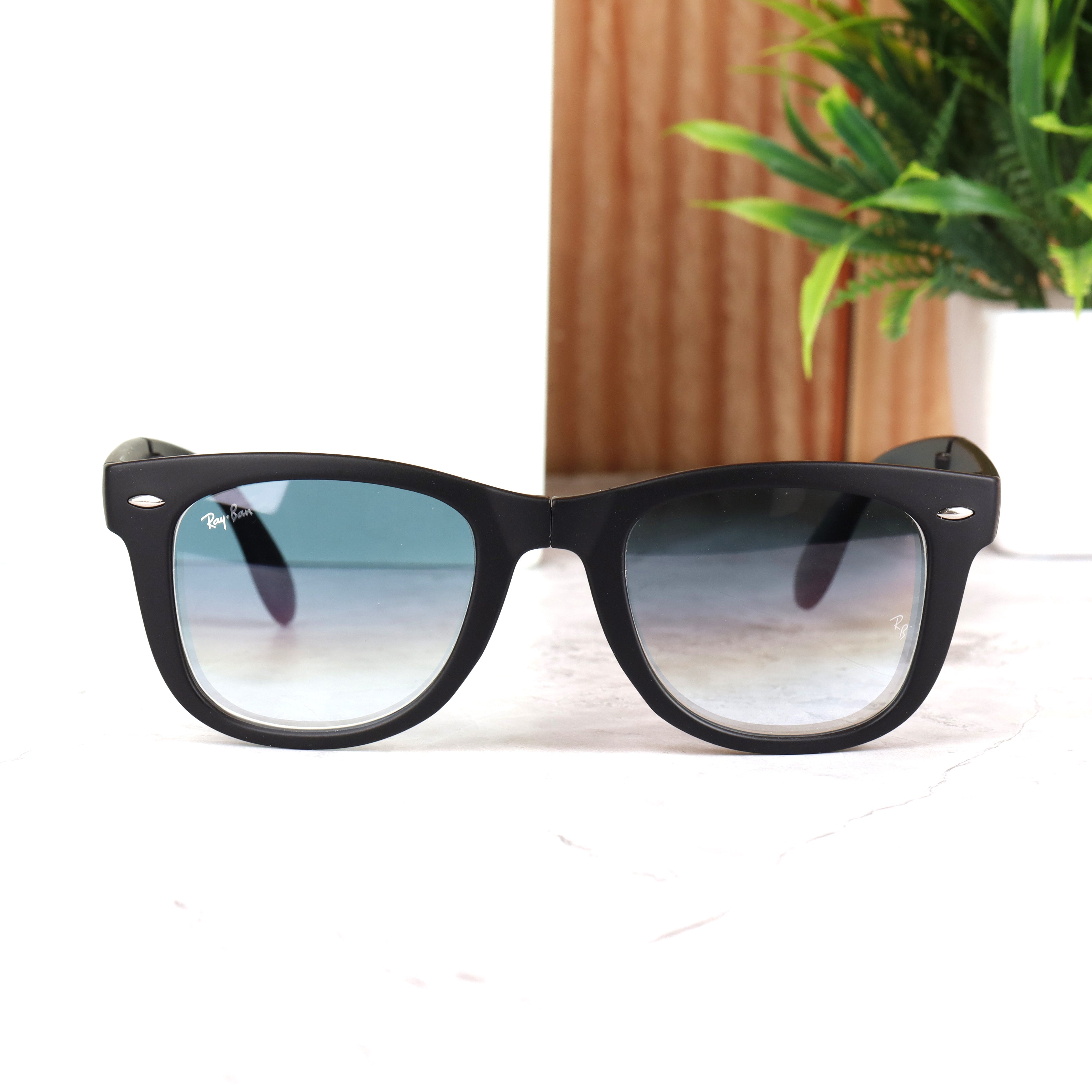 EdgeFrame 4105 Black-Blue Sunglass (DC Shade)
