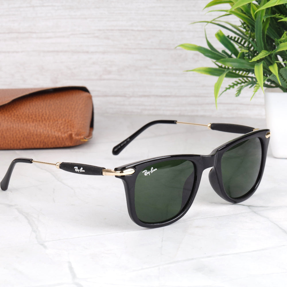 EdgeFrame 2148 Gold-Green Sunglass