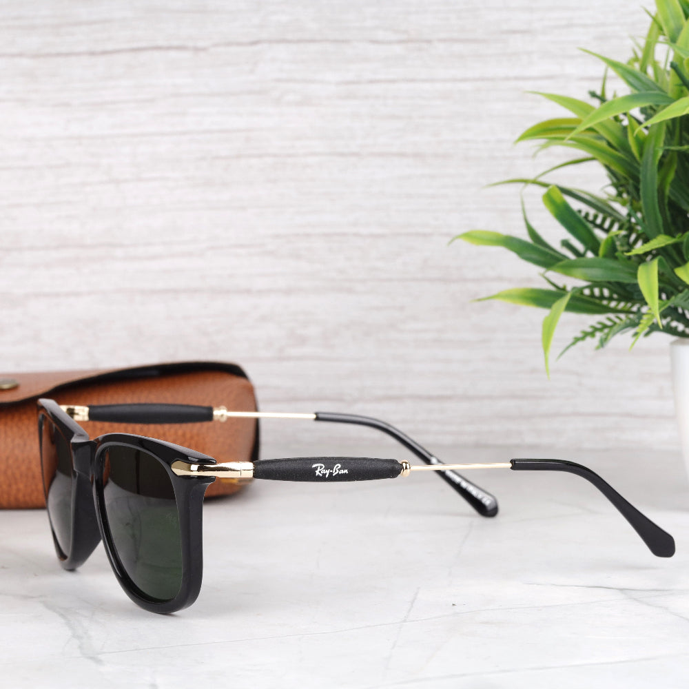 EdgeFrame 2148 Gold-Green Sunglass