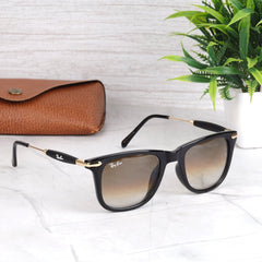 EdgeFrame 2148 Gold-Brown Sunglass (DC Shade)