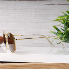 AirFrame 47 Round Gold-Brown Sunglass