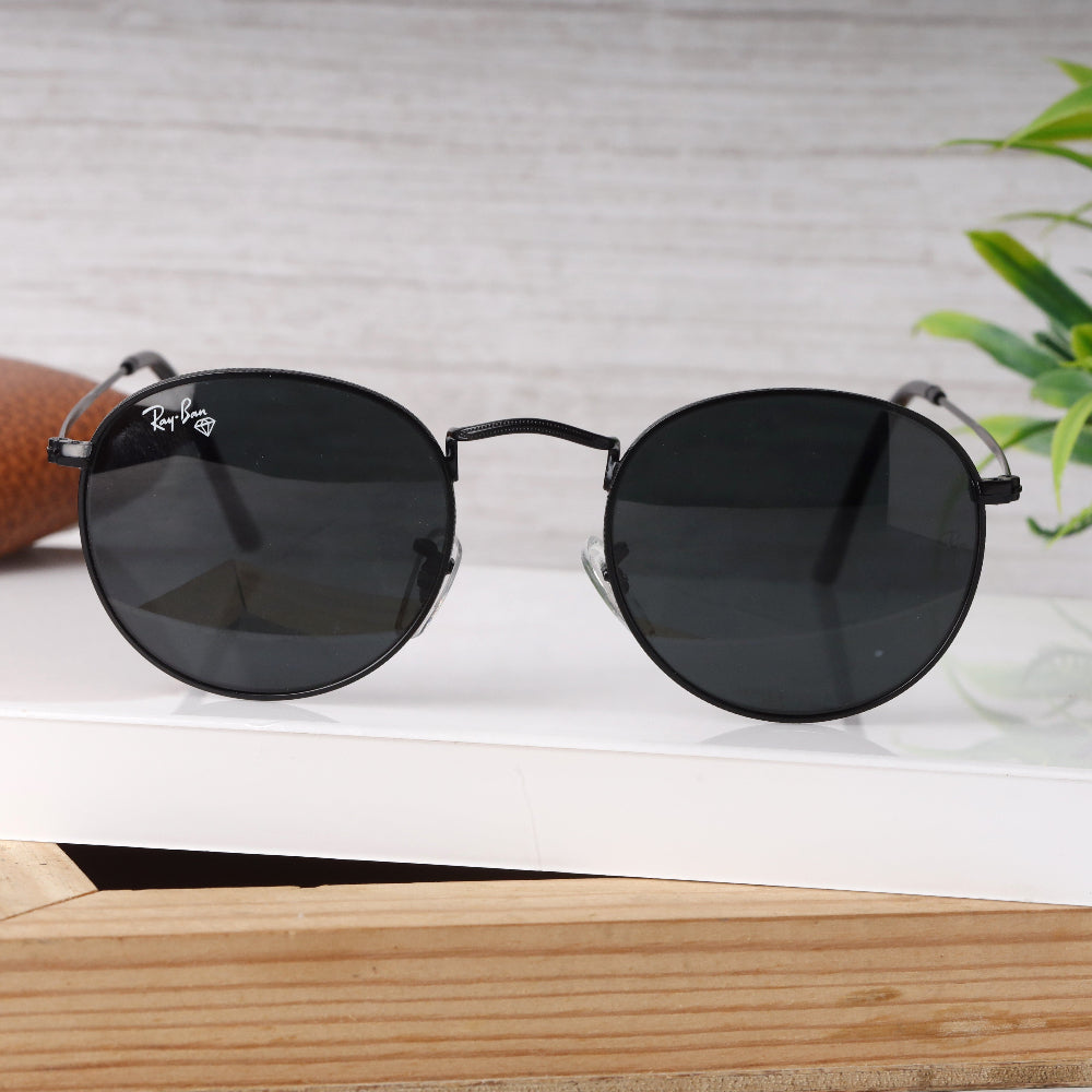 AirFrame 47 Round Black-Black Sunglass