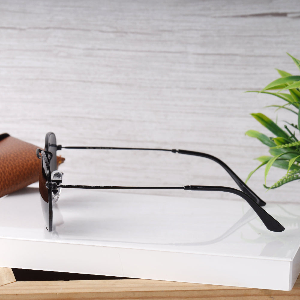AirFrame 48 Hexagonal Black-Black Sunglass