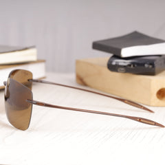 MJ Series Lighthouse 423-02 Brown Neutral Brown Sunglasses(Polarized)