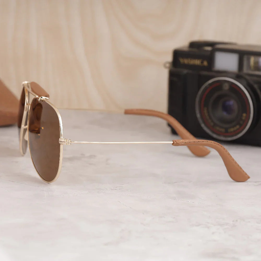 AirFrame 3422-Q Gold-Brown Sunglass
