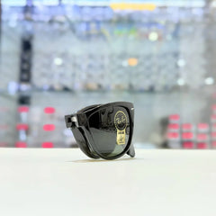 EdgeFrame 4105 Black-Black Folding Sunglass (Shining)