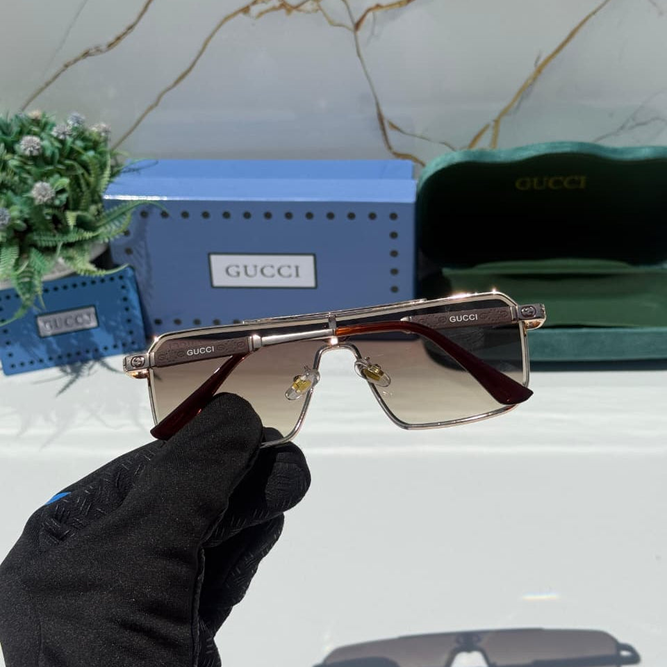 AeroLine GC0045 Gold-Brown Shaded Sunglass